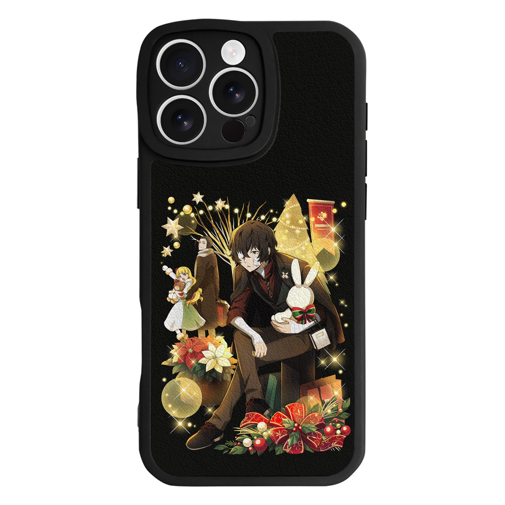 （画像用） 文豪ストレイドッグス Bungo Stray Dogs 【iPhone 16シリーズ対応】シリコンスマホケース（レザー調） 材質：シリコン